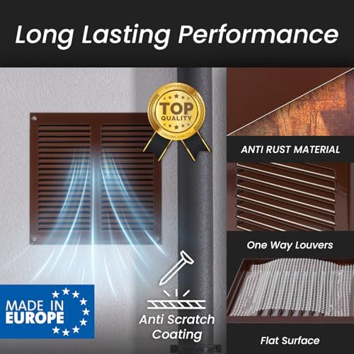 Repa Market 16x8 Inch Scratch Resistant Brown Air Vent Cover - Image 3