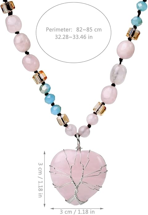 Yomisa Boho Necklaces for Women Men Long,33/34/35 Inch Natural Turquoise Tiger Eye Beaded Stone Pendant Necklaces for Women Trendy,Handmade Bohemian Western Bead Necklace Fashion Charm Jewelry Gift