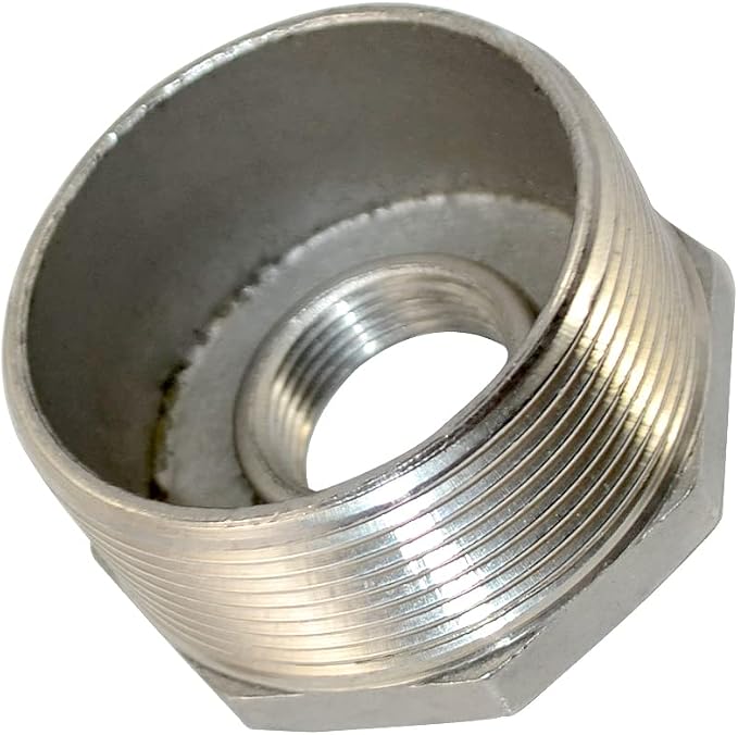1/4" Male NPT to 1/8" Female NPT Female Reducing/Reducer Bushing Pipe Fitting - Image 2