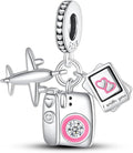 LIGHTDOG 925 Sterling Silver Charm fits Pandora Charm Bracelet Necklaces Pendant Bead Charms Jewelry Gift for Women Family Friends