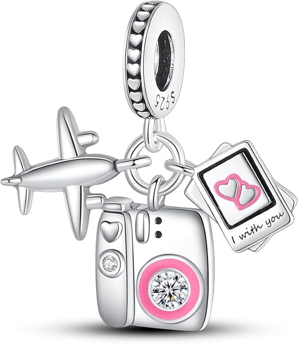 LIGHTDOG 925 Sterling Silver Charm fits Pandora Charm Bracelet Necklaces Pendant Bead Charms Jewelry Gift for Women Family Friends