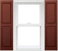 Homeside Raised Panel Vinyl Shutter 1 Pair 14-1/2in. x 67in. 044 Cranberry by Polaris