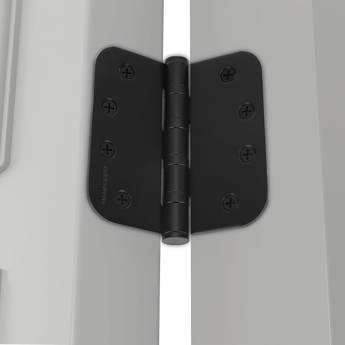 goldenwarm 6 Pack 4'' Black Ball Bearing Door Hinges – Heavy Duty Stainless - Image 6