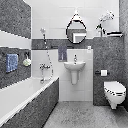 Nolimas Matte Black Bath Towel Bar Single Bars Towel Rack Rod Classic Wall - Image 2