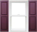 Homeside Raised Panel Vinyl Shutter 1 Pair 14-1/2in. x 71in. 090 Bordeaux by Polaris