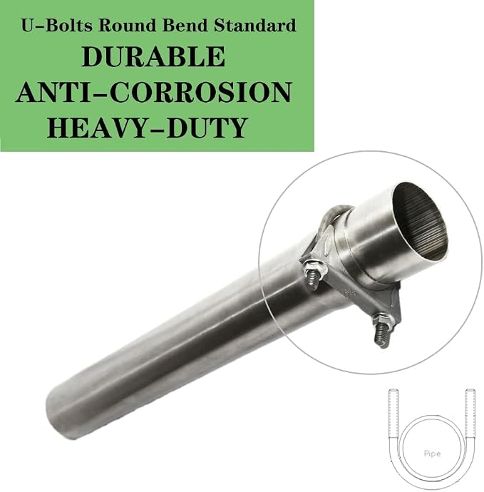Universal Heavy Duty 2-1/4 Inch Stainless Exhaust Exhaust Clamp 2.25" Exhaust - Image 5