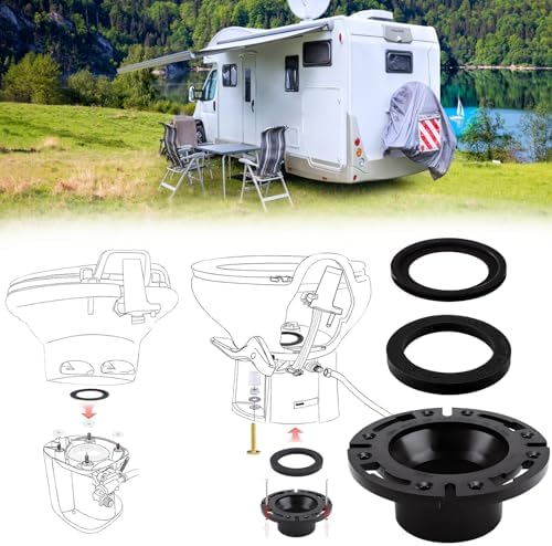 RV Toilet Seal with 3 Inch Socket Floor Flange Kit - Image 7