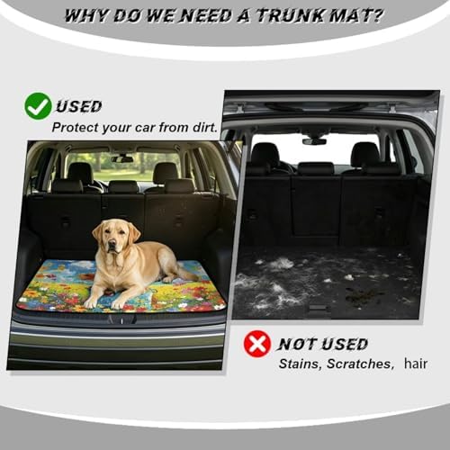 Calf Flower Trunk Mat for Car Snow Gear Trunk Mat Universal Waterproof Cargo - Image 4
