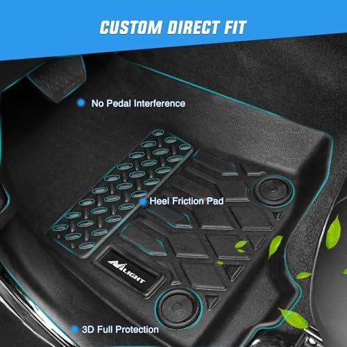 Nilight TPE Floor Mats for Ford Fusion Lincoln MKZ 2017 2018 2019 2020 - Image 2