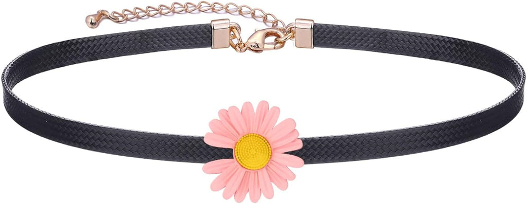 Yonhon Black Choker Necklace for Women,Gold/Siver Tone Choker Necklace with Elegant Pendantant