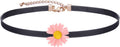 Yonhon Black Choker Necklace for Women,Gold/Siver Tone Choker Necklace with Elegant Pendantant