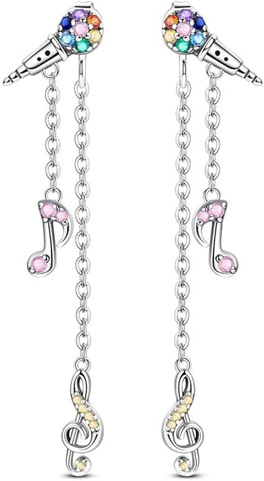 LAZA 925 Sterling Silver Hoop Earrings for Women, Hypoallergenic Huggie Butterfly Dangle Drop Earrings Colorful Flower Earrings Jewelry Gifts