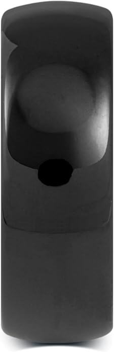 Manly Bands: Mens Black Plated Tungsten and Black Zirconium Wedding Bands and Rings - Comfort Fit and Stylish Black Rings for Men, Free Silicone Ring Included