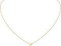 ChicSilver Personalized 925 Sterling Silver Dainty Small Heart/Star/Moon/Dot/Triangle Pendant Necklace for Women, Silver/Gold/Rose Gold/Black (with Gift Box)