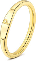 Gold Initial Rings for Women Non Tarnish Thumb Rings for Teen Girls 14K Gold plated for Women