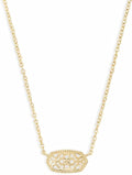 Kendra Scott Elisa Pendant Necklace for Women, Fashion Jewelry, 14k Gold-Plated