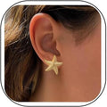 Starfish Earrings for Women Gold Sea Shell Earrings Summer Beach Vacation Outfits for Women