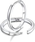 FaithHeart Sterling Silver Hoop Earrings for Women, Hypoallergenic Huggie Hoop Earrings Lightweight Small Cartilage Earrings Hoop Earring Dainty Everyday Earrings 6/8/10/12/14/15/16/18/20mm