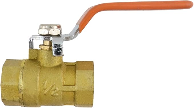 Brass Ball Valve Shut Off Switch 1/2" Female to 1/2" Female Heavy Duty Brass - Image 3