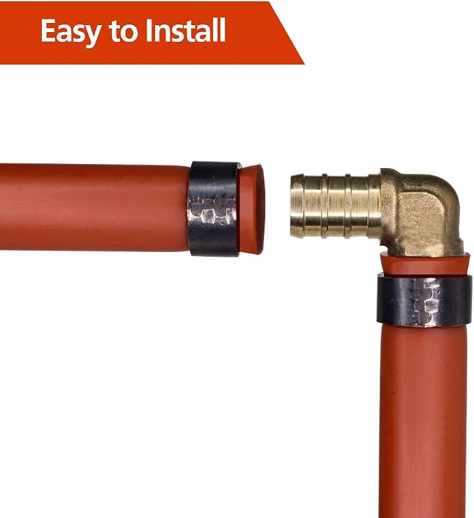25 Pack 3/4" PEX Fittings, PEX Elbow Fittings, Brass PEX Fittings | - Image 4
