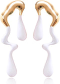 Teardrop Earrings Gold Palated Earrings Large Irregular Geometric Studs Big Lightweight Waterdrop Earrings Jewelry for Women