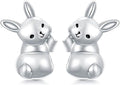 PELOVNY Animal Dangle Earrings Sterling Silver Hypoallergenic Moss Agate Crystal Moonstone Earrings Bee Butterfly Dolphin Peacock Phoenix Jewelry Birthday Christmas Gifts for Women