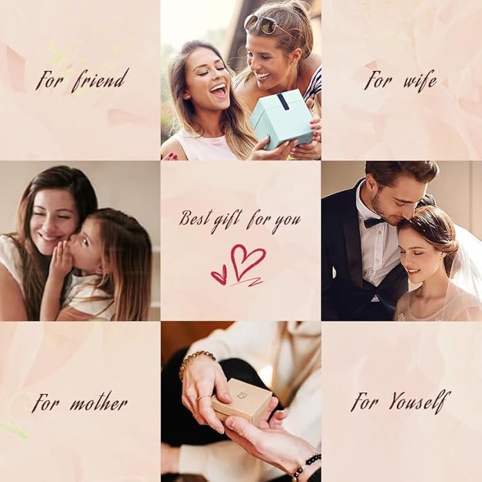 Gemlux 14K Gold Moissanite Ring Stud Earrings Necklace Bracelet Set, Women's Luxury Three-Piece Jewelry Set, Classic Fashion Accessories