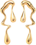 Irregular WaterDrop Earrings, Melted Liquid Irregular Stainless Steel Earrings, Embrace Minimalist Earrings, Statement Earrings for Women