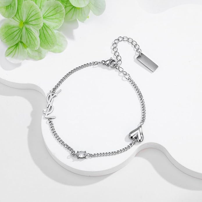 Luxury Gold bracelet for Women,18K monogram Exquisite monogram interwoven Charm Bracelet for Women Gold Jewelry Gifts