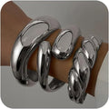SAMOCO 3Pcs Chunky Gold Bangle Bracelets for Women Trendy Wide Wrist Cuff Bracelets Stack Statement Bangle Fashion Gifts