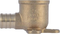 SharkBite 3/4 PEX Pipe x 3/4 Inch FNPT Crimp 90 Degree Drop Ear Elbow, Brass by SharkBite