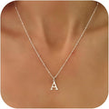 Valentines Gifts for Her Women - Initial Necklaces for Women Dainty 14k Gold Plated A-Z Letter Pendant Name Necklaces Cute Charm Choker Fashion Accessories Non Tarnish Trendy Jewelry Gift