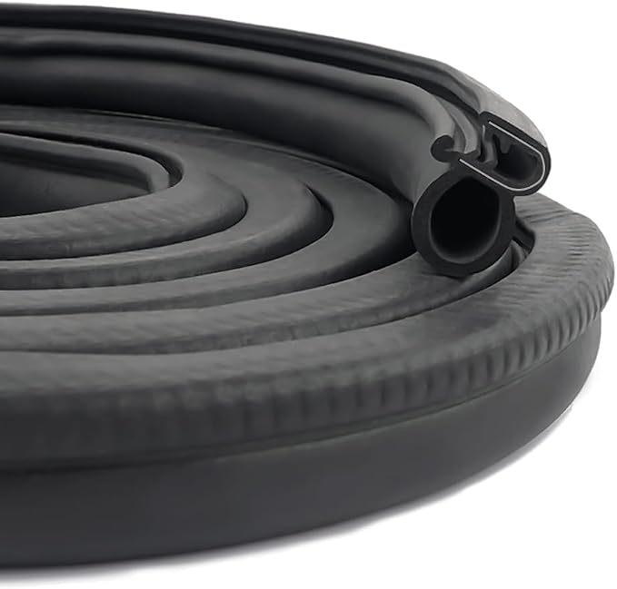 20Ft Car Door Weather Stripping Door Seal Strip, U-Shaped Rubber Edge Trim by SSNNUU