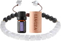 Lava Rock Bead Bracelet For Women-Zebra Stone Beaded Bracelets Essential Oil Aromatherapy Bracelet Set Balancing Chakra - Perfect Gifts For Women