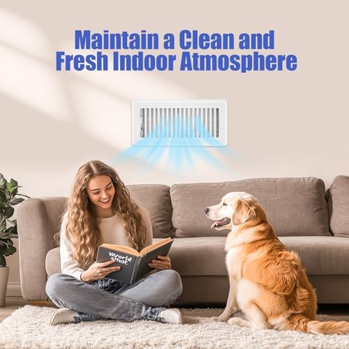 4x10 Floor Register, 6 Pack White Vent Covers - Image 7
