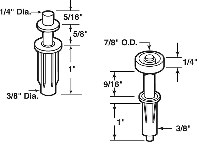 Prime-Line N 7266 Bi-Fold Door Top Pivot and Guide Wheel - Image 2