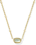 Kendra Scott Mini Elisa 14k Gold-Plated Satellite Short Pendant Necklace, Fashion Jewelry for Women