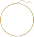 Natural Freshwater Baroque Pearl Necklace 14K Gold Plated Dainty Choker Necklace for Women Girls Snake Chain/Cuban Link/Paperclip/Ball Beaded Chain/Tennis Chain Fashion Jewelry for Gift