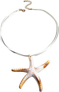 Starfish Necklace for Women,Vintage Gold Starfish Pendant Necklace Boho Colorful Rope Necklace Beach Party Classic Accessory