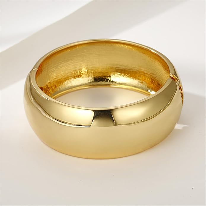 Gold/Silver Cuff Bangle Bracelets For Women Chunky Waterdrop Twisted Hinged Bangle Bracelets Minimalist Arm Cuff Bracelet Jewelry Gifts