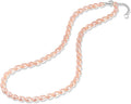 Pearl Necklace for Women, AAA+ Freshwater Cultured Pearl Strand,18 Inch with Sterling Silver Clasp, Elegant Pearls Classic Jewelry Gift for Mother's Day | Christmas | Wedding | Anniversary for Mother Wife Daughter