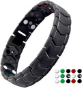 KYOSI 3X Magnetic Bracelets for Men Three rows Energy Stainless Steel Bracelet Magnet Link Mens Christmas Gift Jewelry