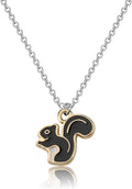 WUSUANED Funny Squirrel Necklace Cartoon Inspired Jewelry Squirrels Gifts Animal Lover Gift