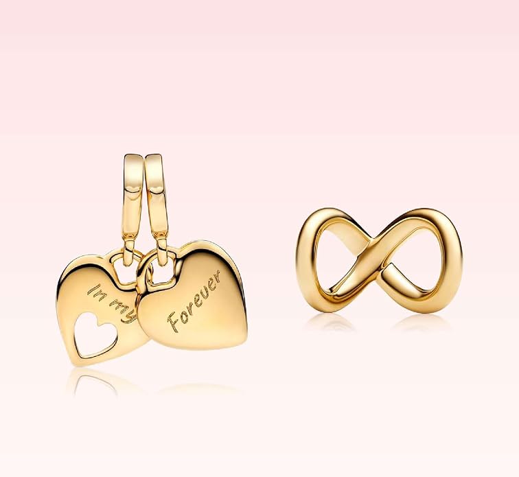 Family Mom Heart Charms 925 Sterling Silver Bead for Bracelets and Necklaces For Women Jewelry Present