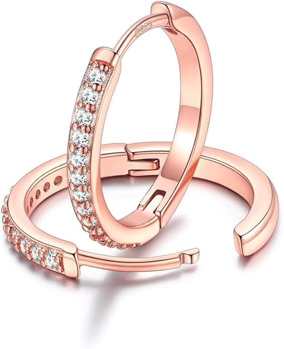 FaithHeart Sterling Silver Hoop Earrings for Women, Hypoallergenic Huggie Hoop Earrings Lightweight Small Cartilage Earrings Hoop Earring Dainty Everyday Earrings 6/8/10/12/14/15/16/18/20mm