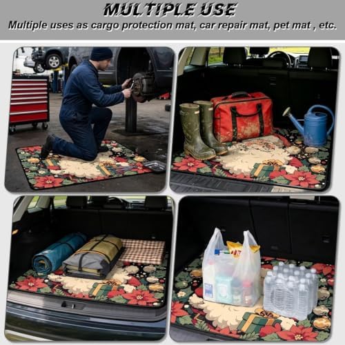 Vintage Santa Floral Cargo Liner 29"x39" - Image 3