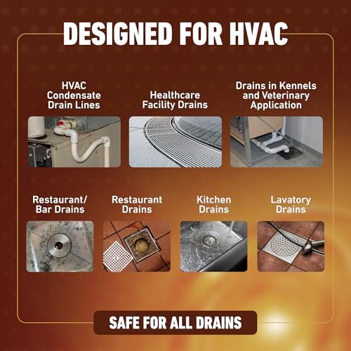 HVAC Guys Drain Dissolve 4PK = 1 Gallon | AC Drain Line Cleaner & Unclogger | - Image 6