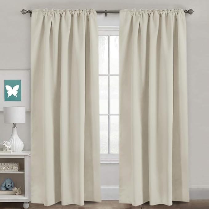 H.VERSAILTEX Back Tab Curtains 90 Inch Long - Image 2
