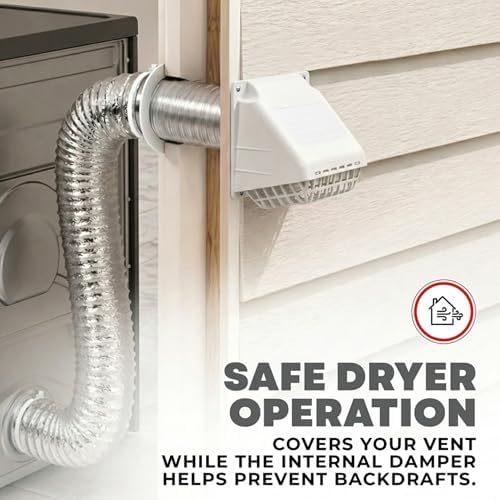 Deflecto 4-Inch Wide Mouth Dryer Vent Hood - Image 7