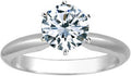 Houston Diamond District 6 to 10 Carat IGI CERTIFIED Lab Grown Diamond 6 Prong Solitaire Round Cut Engagement Ring (E-F Color VS2-SI1 Clarity)